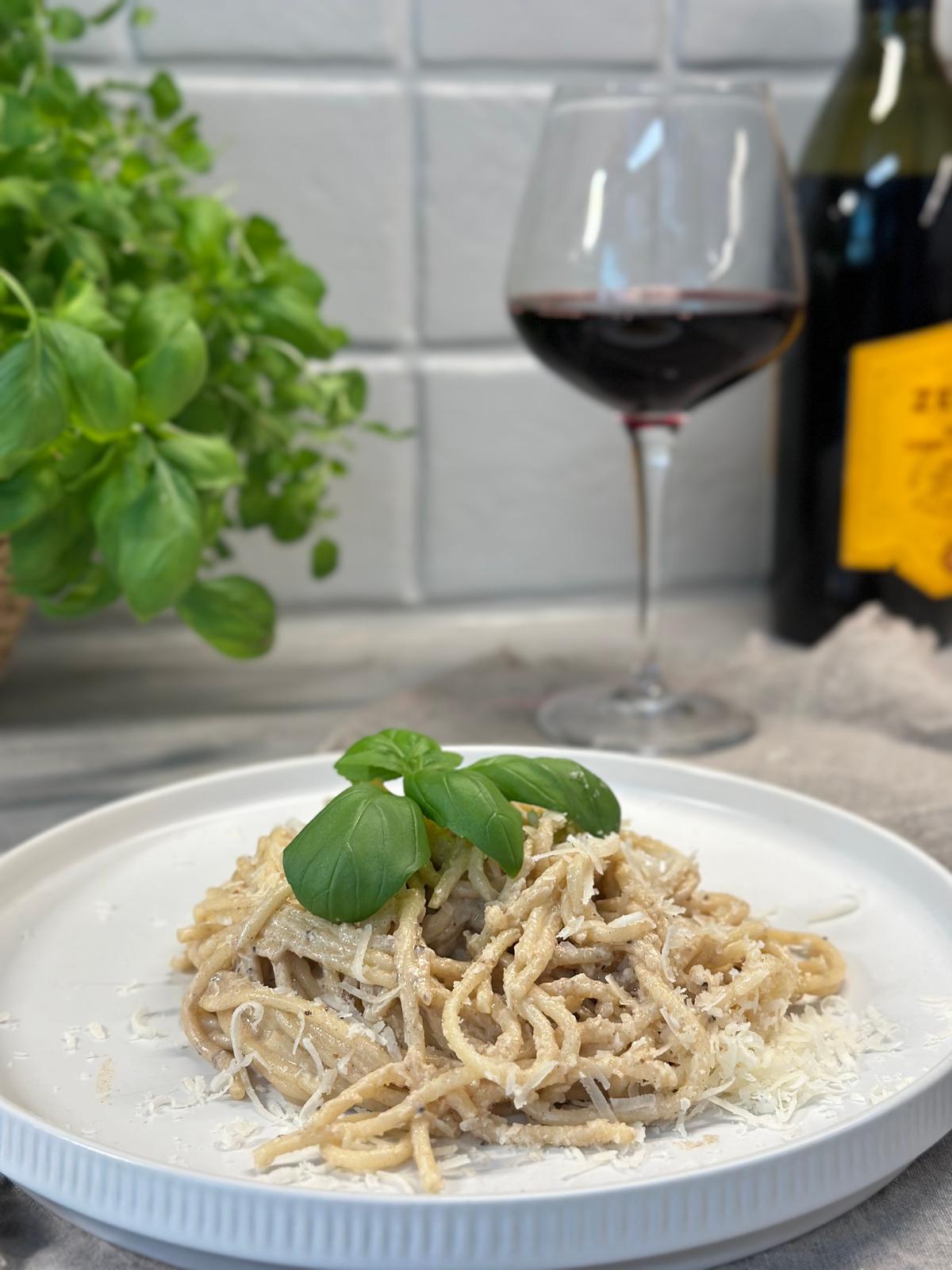 PASTA MED BOURSIN BLACK PEPPER OCH BRYNT SMÖR