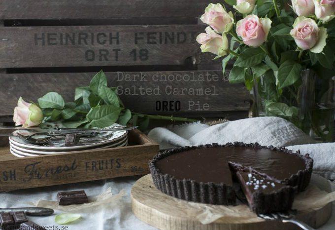 MÖRK CHOKLAD SALTKARAMELL OREO PAJ