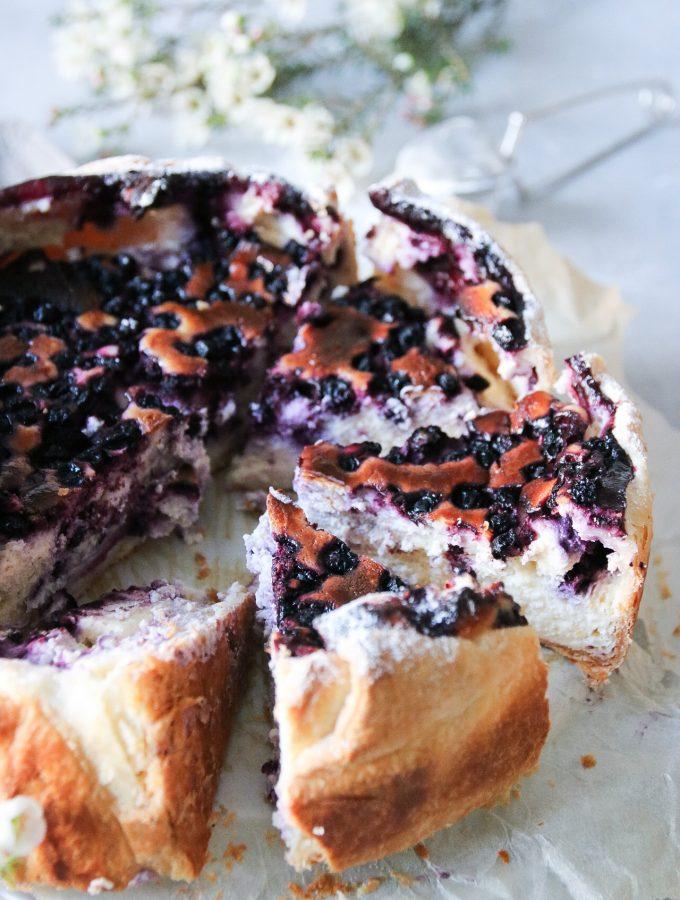 BLÅBÄRSCHEESECAKE I FRASIGT SKAL